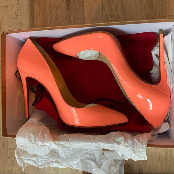 Brand new Louboutin flamingo pink pumps size 37 - Picture 2 of 8